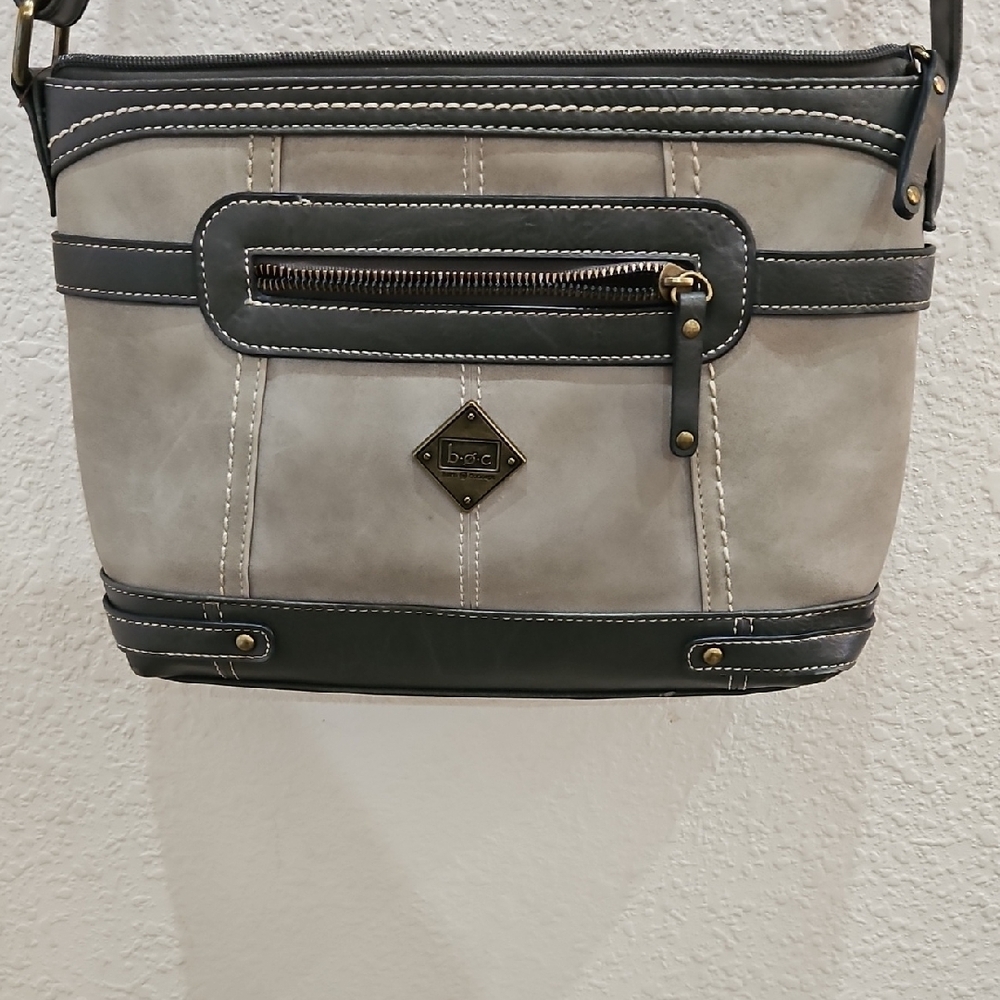 b.o.c. Gray and Dark Gray Crossbody Bag